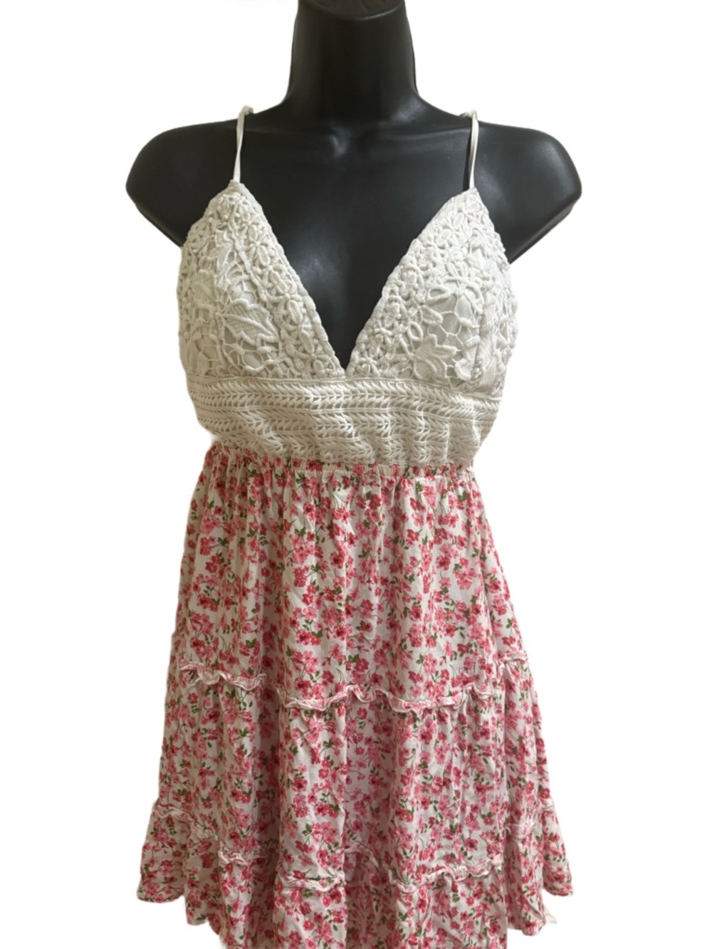 Crochet Bust Floral Sundress - ❤️